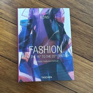 Taschen Fashion Icons Book with Pink and Blue Hues